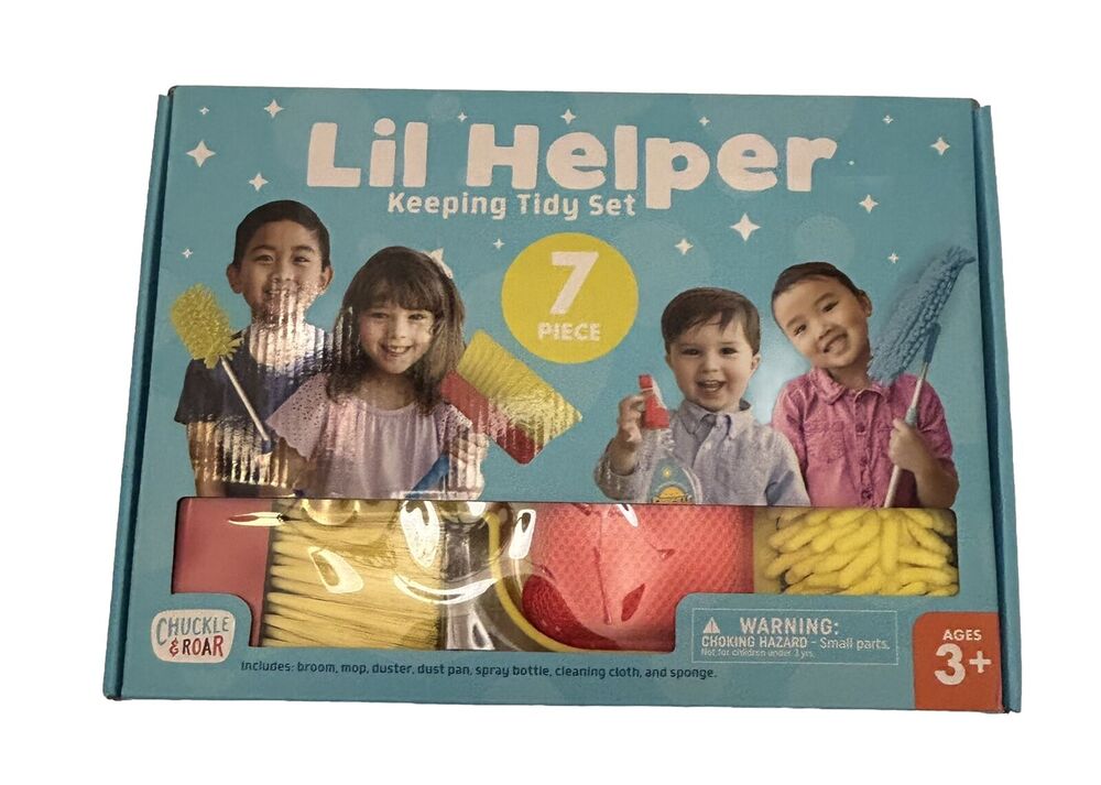 Chuckle and Roar Lil Helper Keeping Tidy Set Cleaning 7 Piece Role Play Set